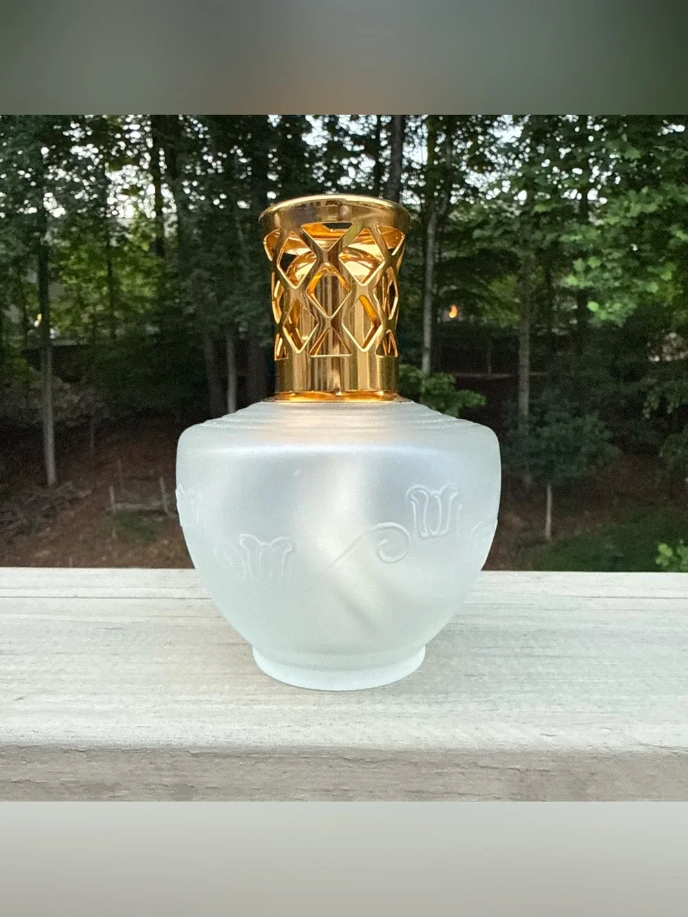 NIB Bel'Air Paris Luxury Frosted Glass Catalytic Diffuser Fragrance Oil Kit